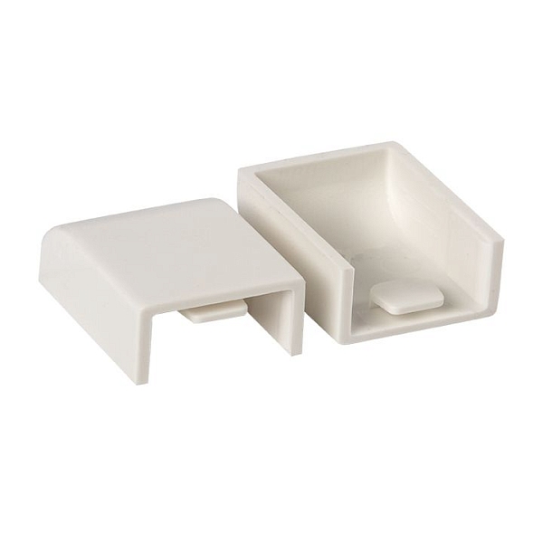 Заглушка (20x10) (4 шт) белая EKF-Plast 