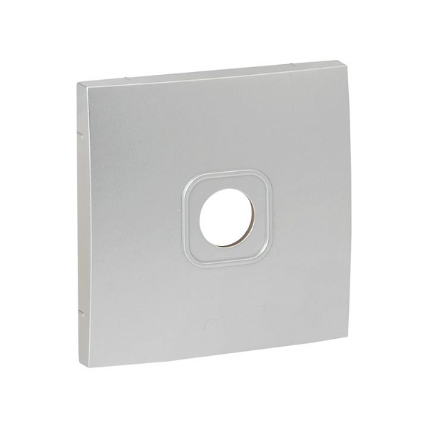 Валенсия лицевая панель розетки TV 1-местная 75Ом 5-862МГц сталь EKF