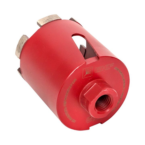 Коронка алмазная для дрелей с микроударом DCH-72MH Micro Hit Laser M16 EKF Professional