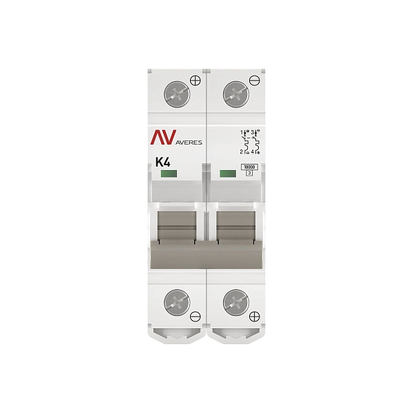 Выключатель автоматический AV-10 DC 2P 4A (K) 10kA EKF AVERES