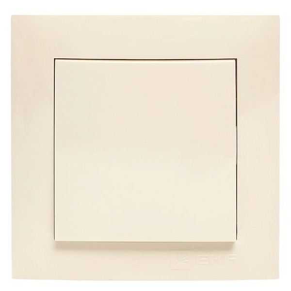 Валенсия выключатель 1-кл. 10А кремовый перекрестный EKF 