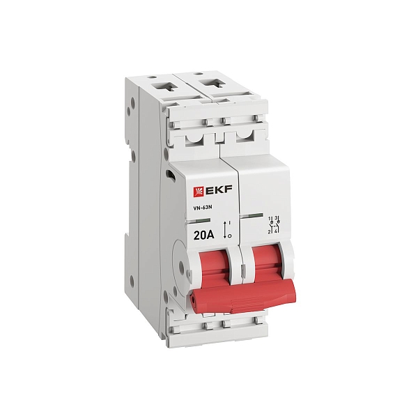 Выключатель нагрузки ВН-63N 2P 20А PROXIMA EKF 