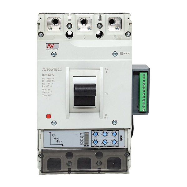 Выключатель автоматический в литом корпусе AV-POWER-3/3 400А 100кА ETU2.2 EKF