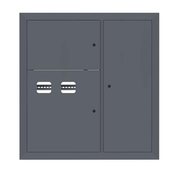 Щит этажный 2 кв. RAL7024 (1000x950x150) EKF PROxima