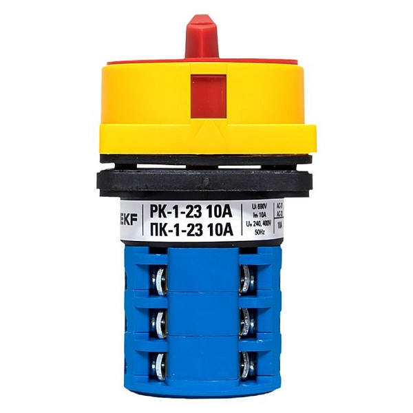 Переключатель кулачковый ПК-1-23 10А 3P "1-0-2" с блокировкой IP65 EKF PROxima