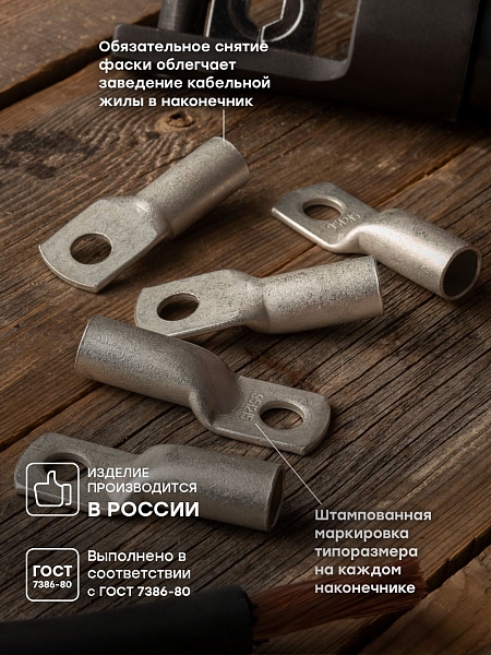 Наконечник медный луженый ТМЛ 95-12-15 EKF PROxima