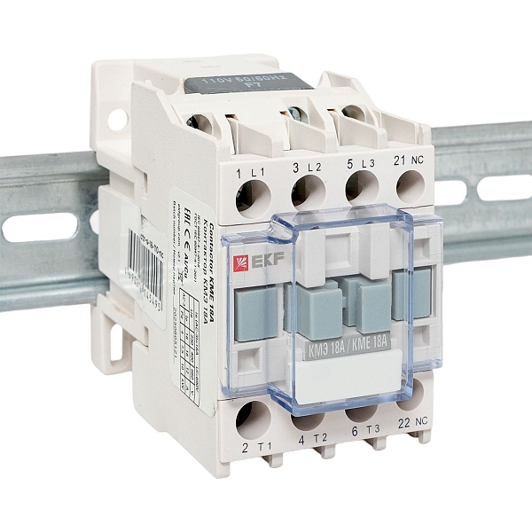 Контактор КМЭ-1 18А 1NC 110В AC EKF