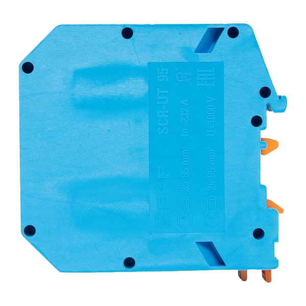 Клемма проходная винтовая UT 95 мм2 синяя EKF