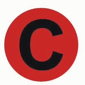 Наклейка "C" d=20 EKF PROxima