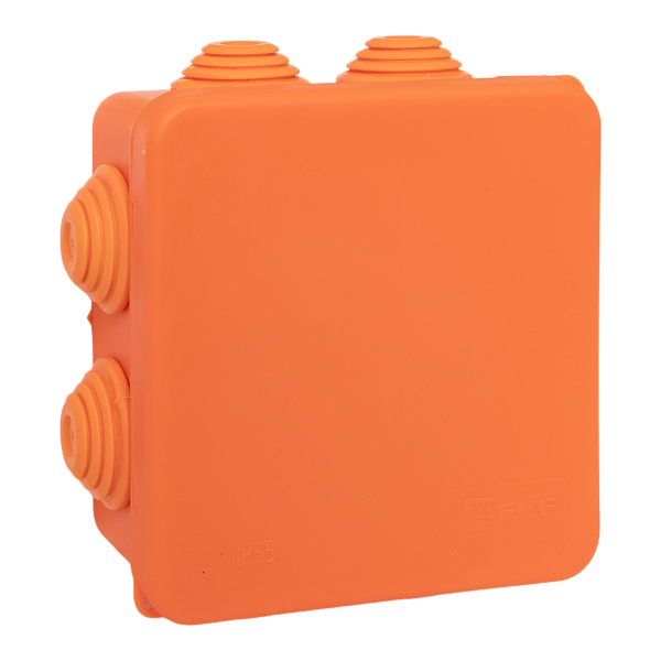 Коробка огнестойкая E45 85x85x40мм с клеммниками 6 полюсов 0,5-10мм2 IP55 HF EKF