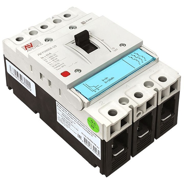 Выключатель автоматический в литом корпусе AV-POWER-1/3 63А 80кА TR EKF
