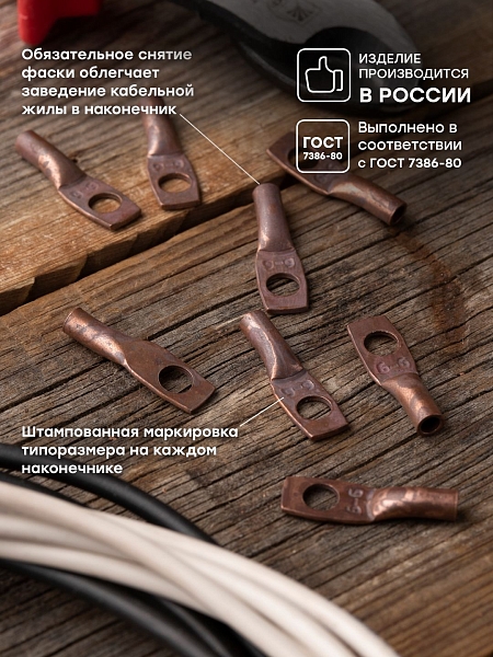 Наконечник медный ТМ 6-6-4 EKF PROxima