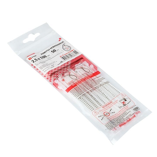 Хомут P6.6 стандартный (б), 2.5x100 (100шт) FlexLock EKF