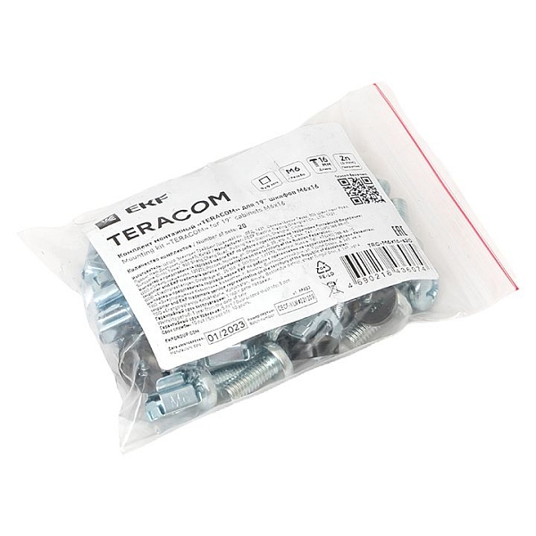 Комплект монтажный TERACOM для 19" шкафов М6x16 (20 компл.)
