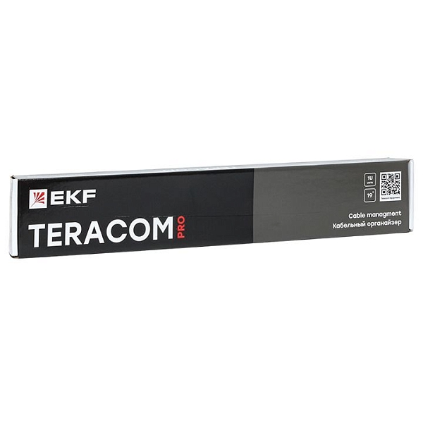 Кабельный органайзер TERACOM PRO 1U 5 колец серый