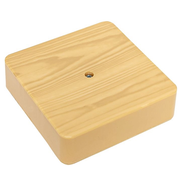 Коробка разветвительная KMP-030-032 (100x100x28) светлое дерево EKF PROxima