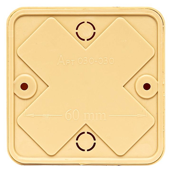Коробка разветвительная КМР-030-030кг (75x75x26) с клеммником светлое дерево EKF PROxima