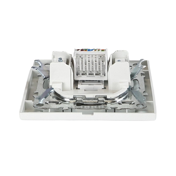 Минск Розетка RJ-45 1-местная СП белая EKF