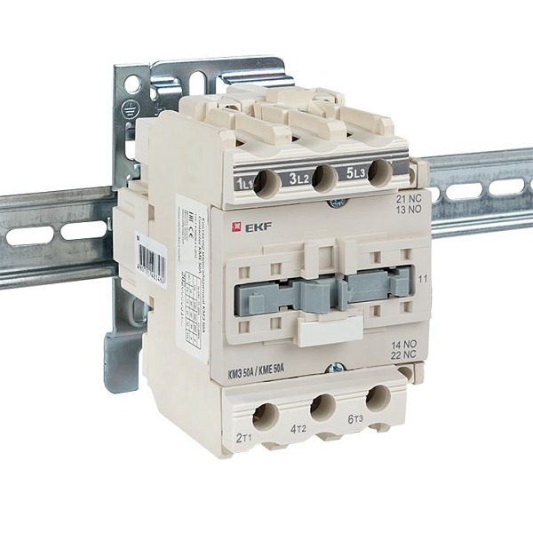 Контактор КМЭ-3 50А 1NO+1NC 36В AC EKF