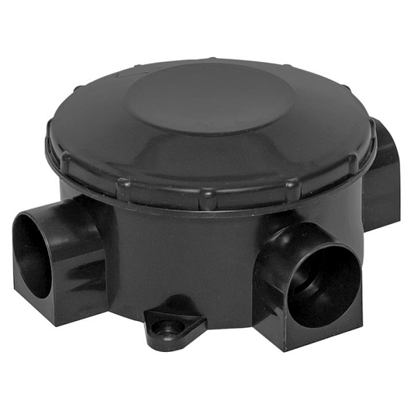 Коробка распределительная КМР-040-040б трехрожковая черная (70x35) EKF PROxima