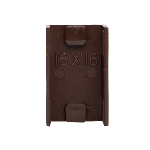 Соединитель (16x16) (4 шт) темное дерево EKF-Plast 