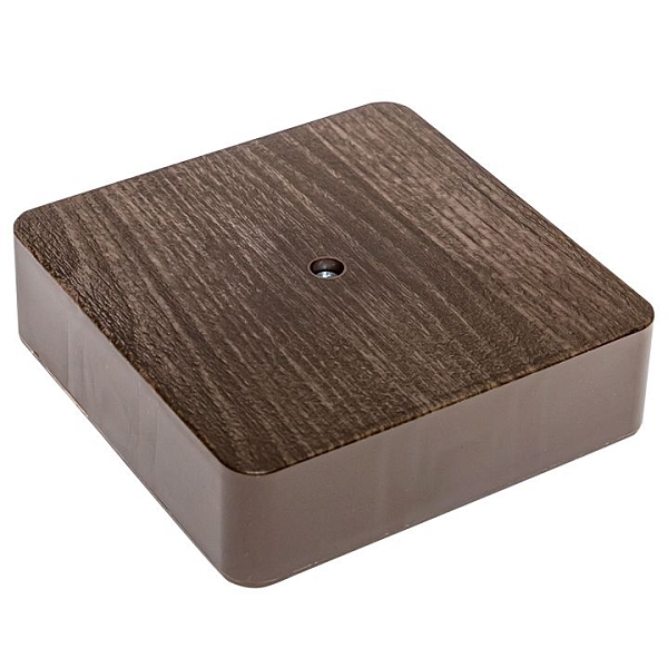Коробка разветвительная KMP-030-032 (100x100x28) тёмное дерево EKF PROxima