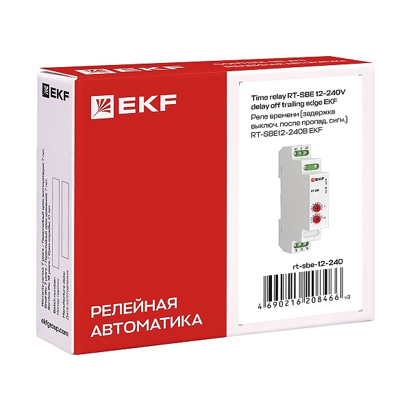 Реле времени (задержка выключ. после пропад. сигн.) RT-SBE 12-240В EKF PROxima