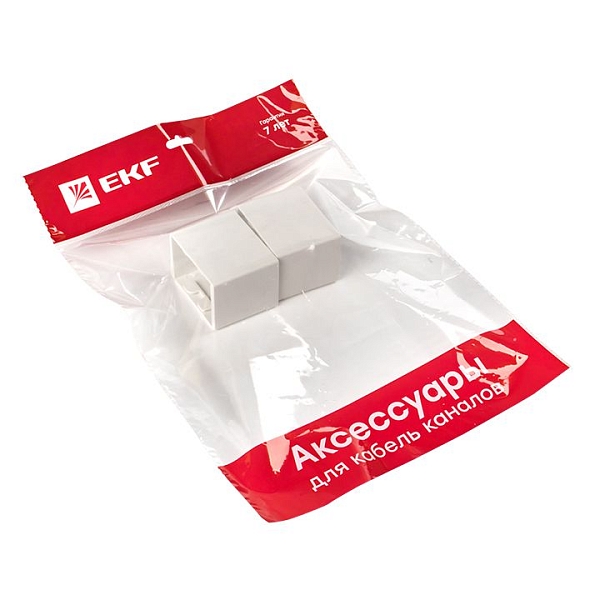 Соединитель (60x40) (4 шт) белый EKF-Plast 