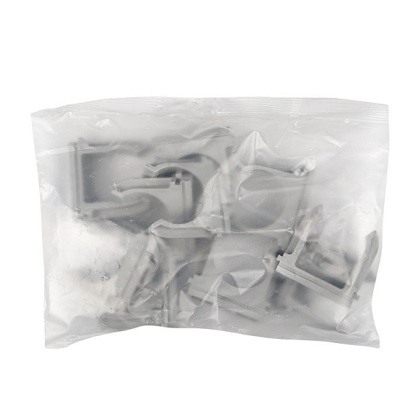 Крепеж-клипса d32 мм (10 шт) серая EKF-Plast