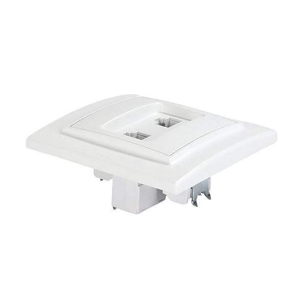 Минск Розетка RJ-45+Phone СП белая EKF