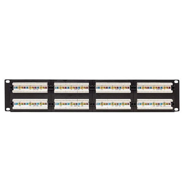 Патч-панель TERACOM PRO 19'' Cat.5E 2U неэкранированная UTP 48 портов RJ-45 Dual IDC