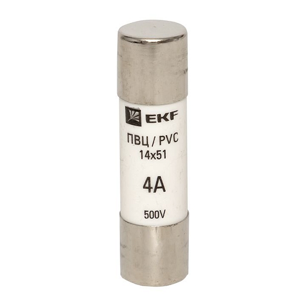 Плавкая вставка цилиндрическая ПВЦ (14x51) 4А EKF 